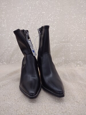 Universal Thread Womens Black Aubree Ankle Boots Size 7
