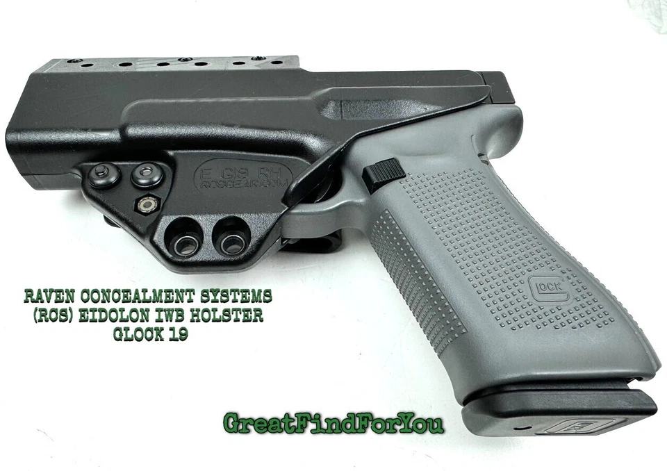 RAVEN CONCEALMENT SYSTEMS (RCS) EIDOLON IWB HOLSTER - RIGHT HAND, GLOCK 19 - Image 3 of 4