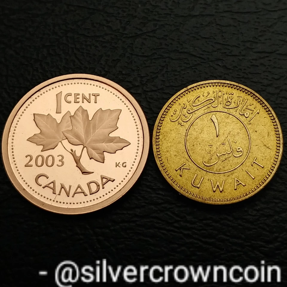 Kuwait 🇰🇼 Sovereign Emrt 1 Fils 1961 AH1380. KM#2. 1 Cent coin. Sailing 1 Year - Image 4 of 4