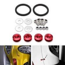 Auto Red Bumper Holder Quick Release Fastener Bolt Set for Car Fender Hatch Lid