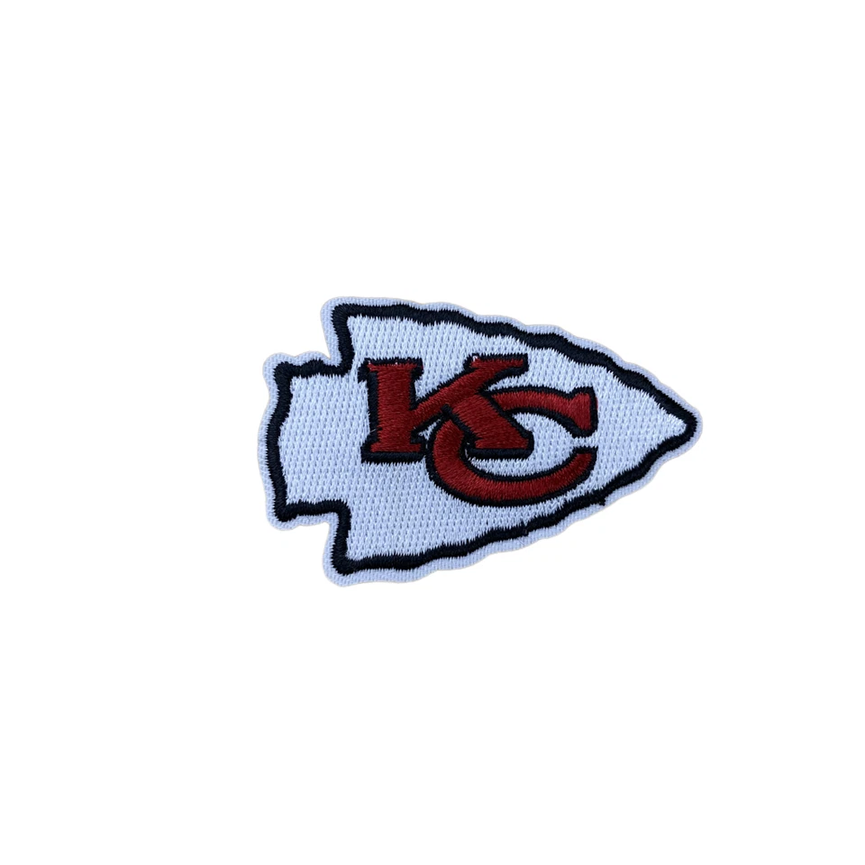 Kansas City Chiefs Patch KC NFL Football Sports Embroidered Iron On 1.75x2.5"