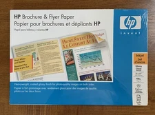 HP High Gloss Inkjet Paper 11"x17" 50 Sheets - Brochure Flyer Photo, 48Lbs Paper