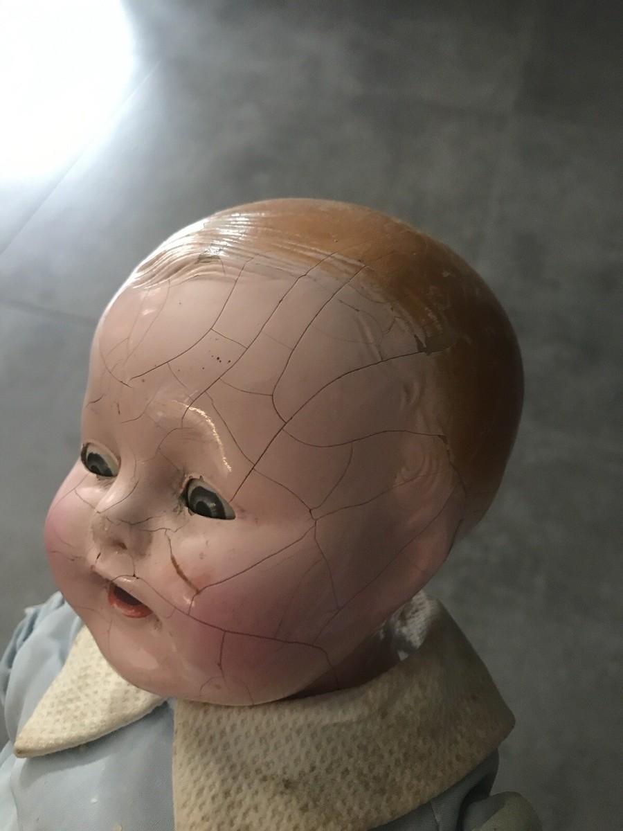 Poupon Ancien Vanta Baby Amberg, En L'état, Poupée Vintage Rétro