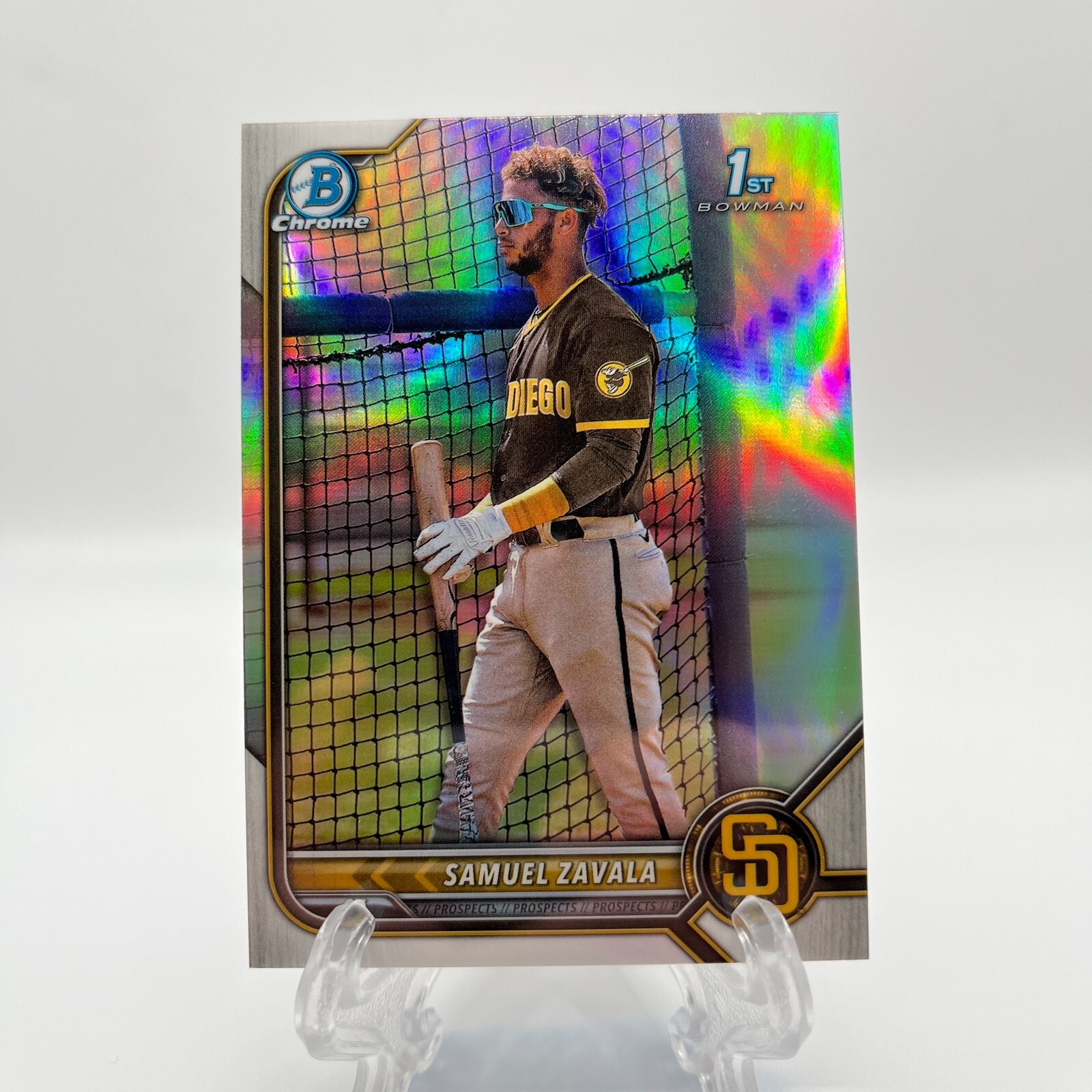 2022 Bowman Chrome Prospects Refractor /499 Samuel Zavala #BCP-203 *