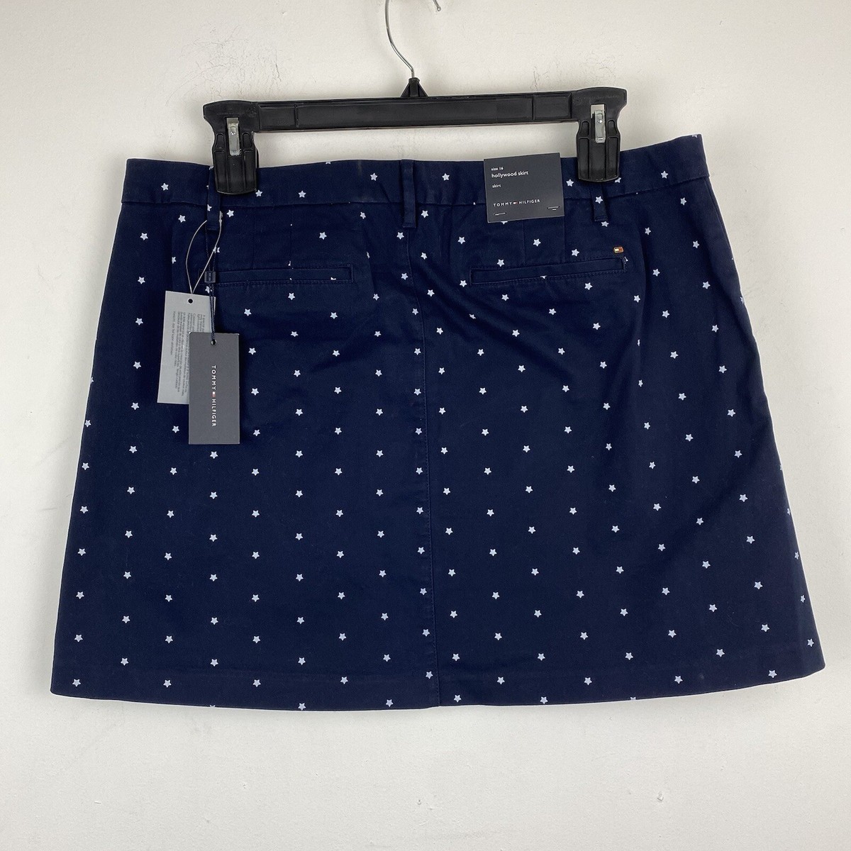 Tommy Hilfiger size 16 Women's Navy Blue White Stars Hollywood