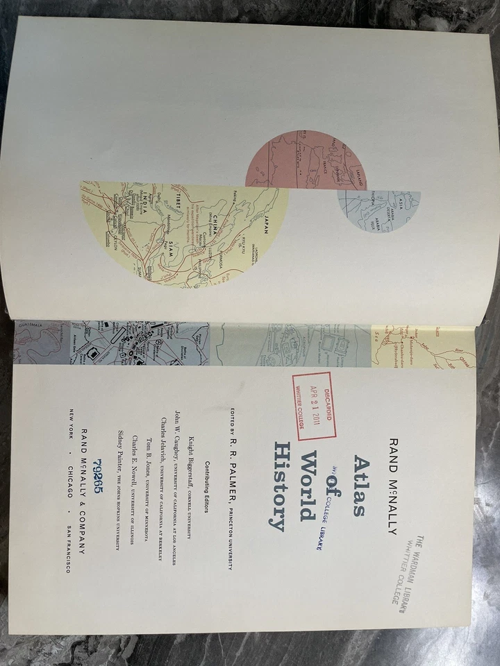 Rand McNally Atlas Of World History Edited R.R.Palmer, Hardcover. Coffee Table - Image 3 of 4