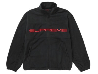 Supreme Polartec Zip Jacket Black Small Fw23 Brand New In  