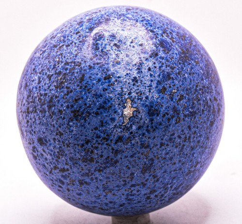 3.3" 1.8LBs Rich Deep Blue Dumortierite Sphere Natural Gemstone Mineral - Peru - Picture 3 of 5