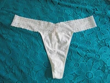 Victoria's Secret Sparkling Sequin Stretch Lace Side Thong Panty X Large