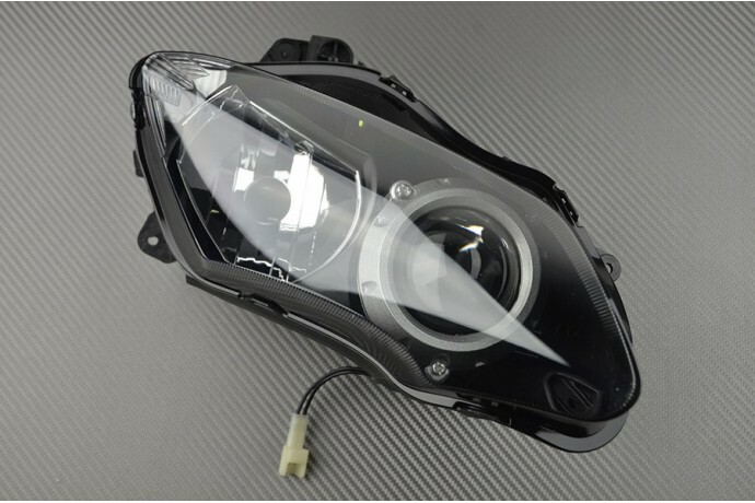 Phare avant droit Yamaha YZF R1 2007 2008 optique de rechange moto sportive RN19