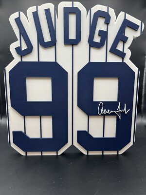 Aaron Judge Logo Sign Display | 3D Wall Desk Shelf Art 9.5 inch