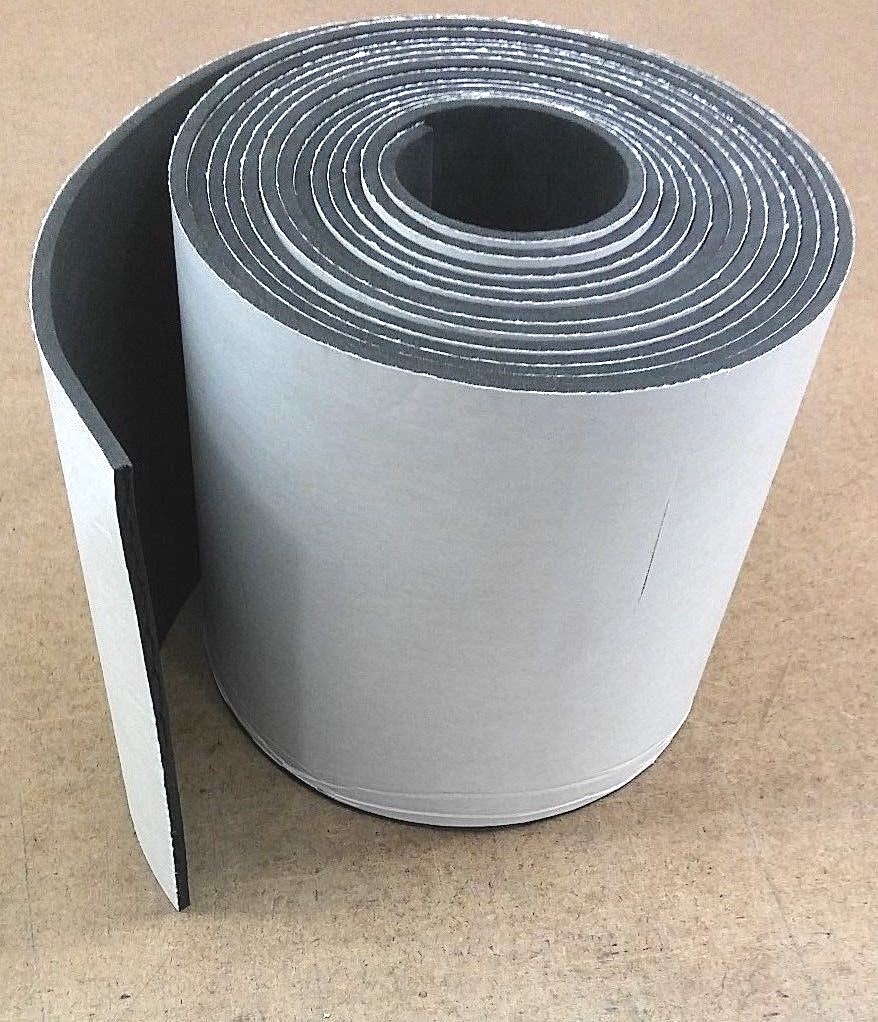 SELF ADHESIVE BACKED BLACK NEOPRENE SPONGE/FOAM RUBBER SHEET 250MM X
