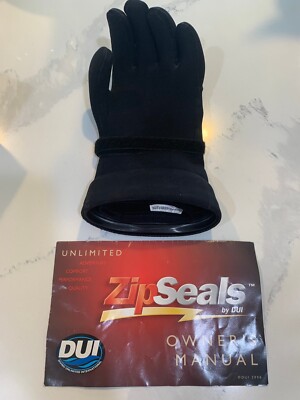 Dui Zip Seals Suba Diving Black Left Glove