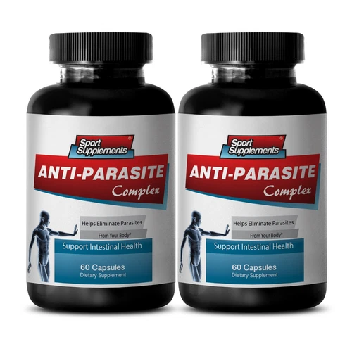 Candida Treatment Caps - Anti Parasite Cleanser 1485mg - And Parasites 2 Bottles