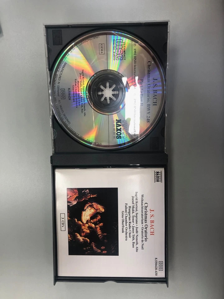 J.S. Bach - Christmas Oratorio (CD, 1992, HNH International) — 第 3/4 张图片