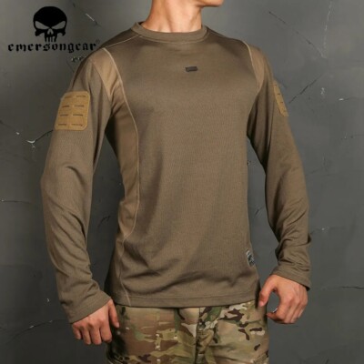 Emerson Taktische UMP Frogmen T-Shirts Men Kampf Lange Ärmel Sportswear Hemden