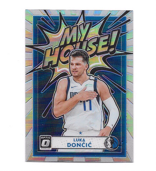 2020-21 Panini Donruss Optic Luka Doncic My House Silver Holo Prizm SP Mavericks