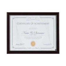 DesignOvation 8.5x11 Mahogany Document Certificate Picture Frame