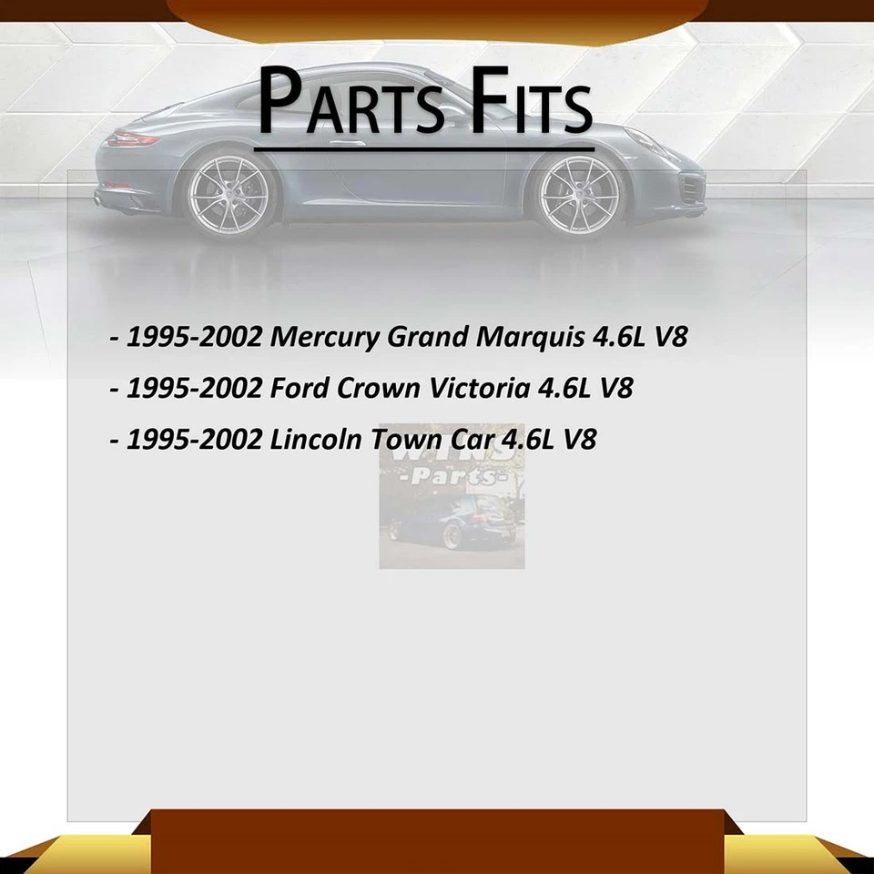 Braço de controle inferior superior dianteiro com junta esférica 4 peças para carro Lincoln Town 1995-2002 - Imagem 2 de 4