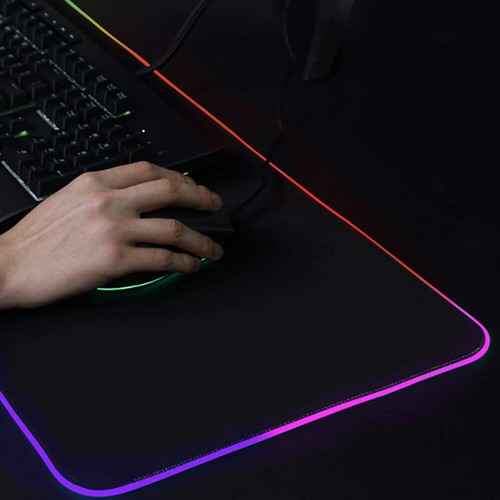 800*300mm Large Anti-Slip RGB LED Gaming Mouse Mat Pad for Desk PC Laptop UK - Picture 12 of 12