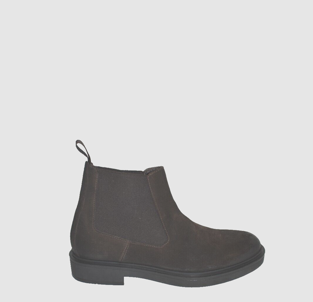 New BRUNO MAGLI Paris Brown Suede Chelsea Boots Size 8 M DD357A