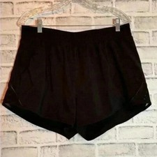 All in motion black athletic shorts size large zipper pocket and vented details