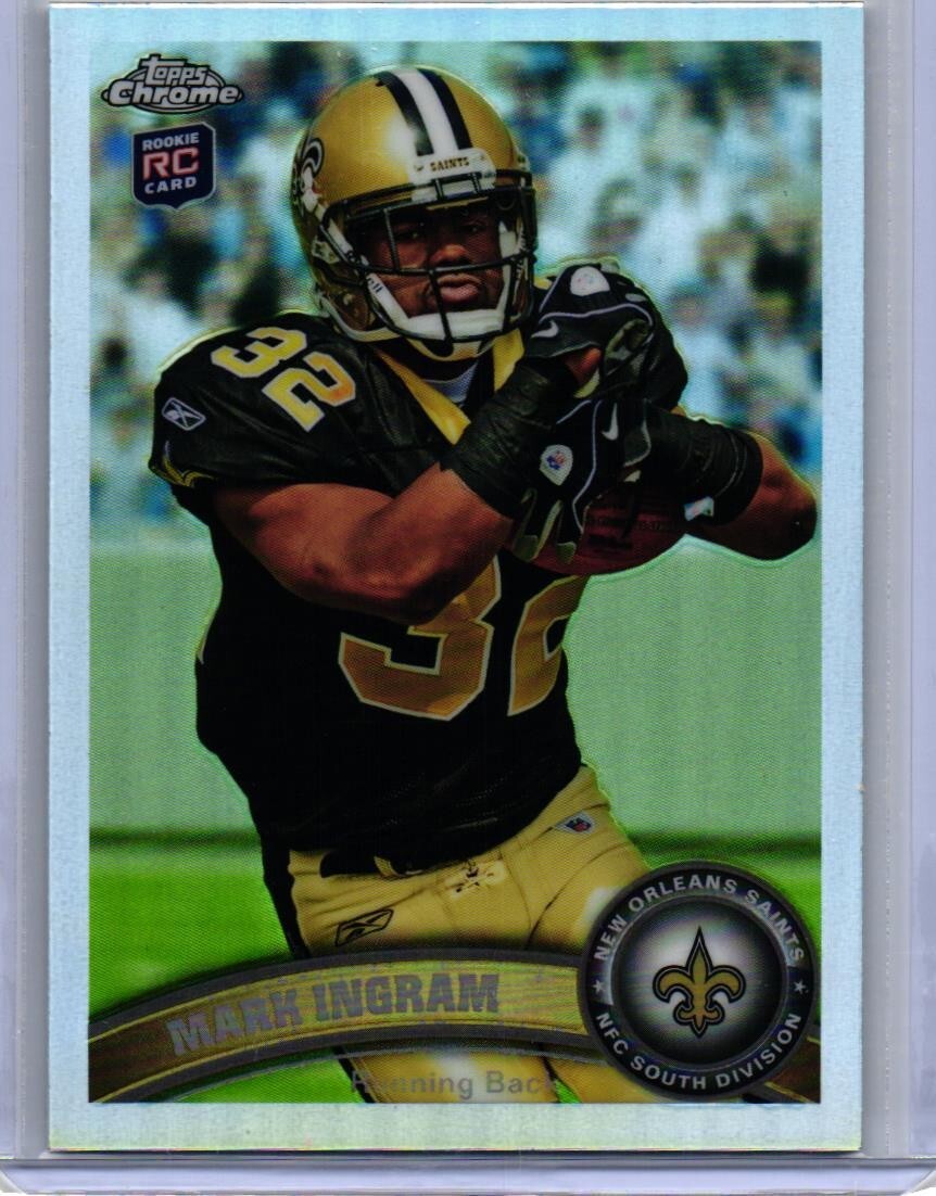 2011 Topps Chrome Mark Ingram Rookie Refractor  #50