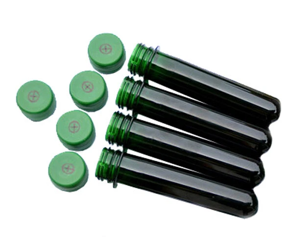 20 x Geocaching Petling + Logo FTF Tapa - VERDE Preforma Tubo Impermeable Junta - Imagen 2 de 3