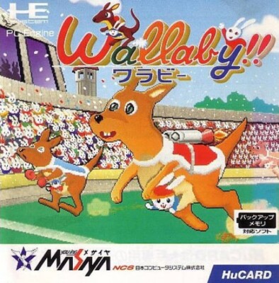 PC Engine / TurboGrafX 16 Wallaby!! Usagi no Kuni no Kangaroo Race JAPAN HuCard