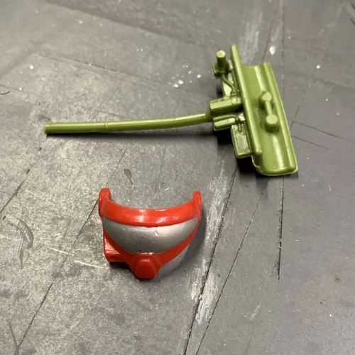 Gi Joe Original Accessory Part Fast Draw Visor And Missile Holder, 1987