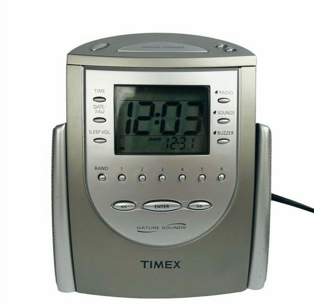 Timex T309T Nature Sounds Sleep AM FM Alarm Clock Radio For Sale Online