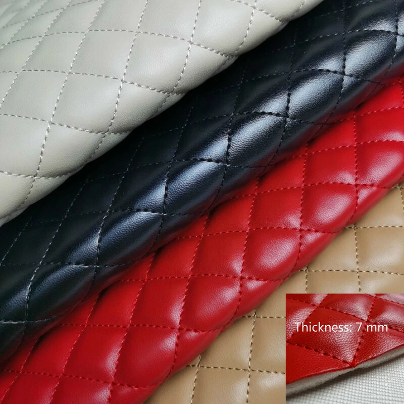 Hágalo usted mismo Acolchado Cuero PU Esponja Gruesa Material Tela Coche Tapicería Artesanía Costura Foto 4 de 4