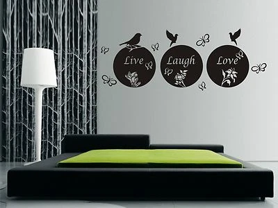 LIVE LAUGH LOVE Wall Art Sticker, Decal, Mural, Home Decor, Exclusive Design - Image 1 of 2