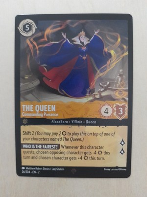 The Queen - Commanding Presence 26/204 Rise of the Floodborn Cold Foil