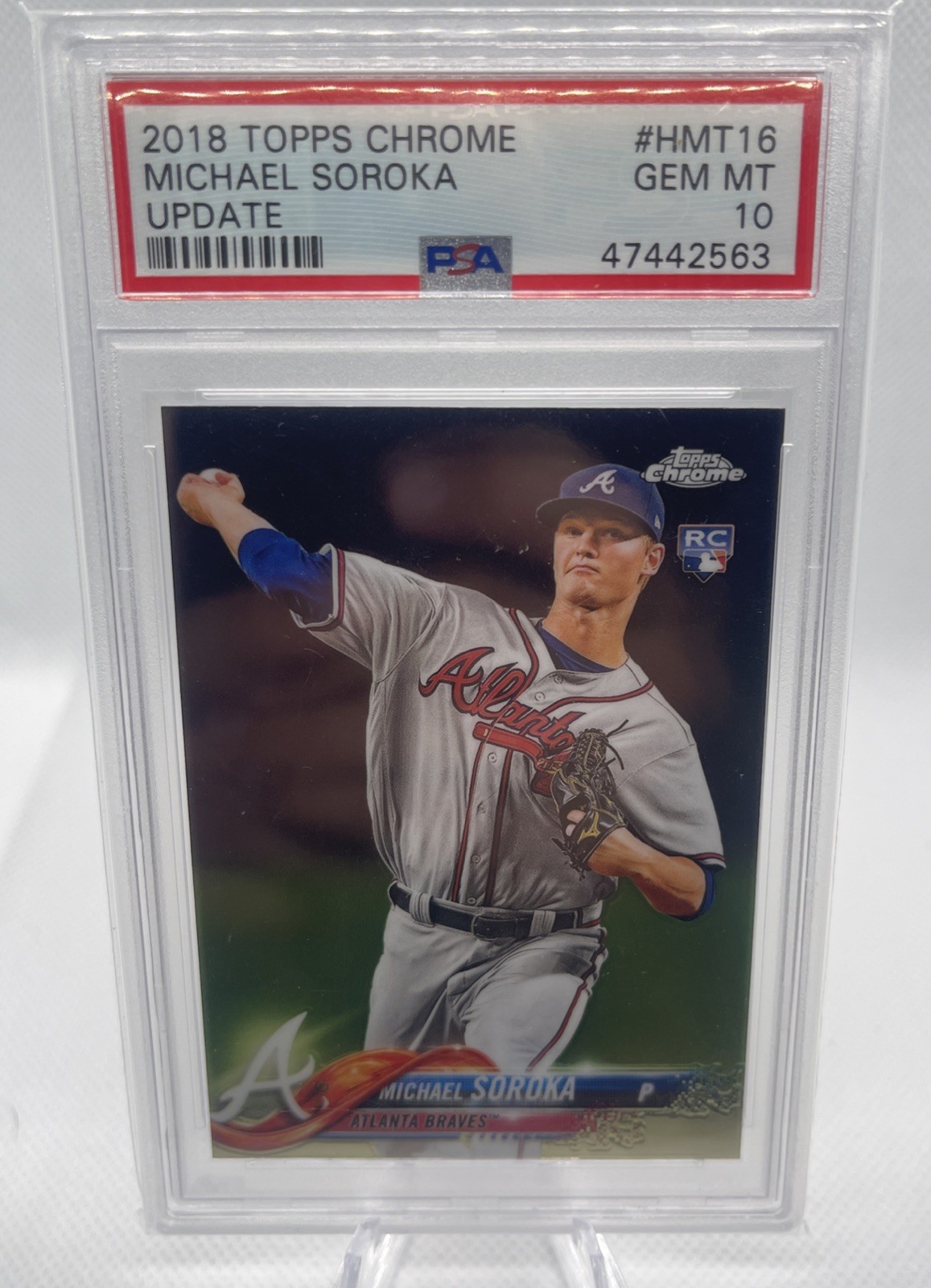 2018 Topps Chrome Update MICHAEL SOROKA RC ROOKIE PSA 10 GEM MINT #HMT16