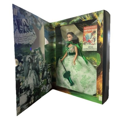 1994 Gone With the Wind Green/White BBQ Dress Barbie Scarlett O'Hara NRFB !