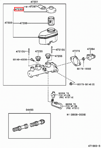 Genuine Hilux LN172 LN171 LN170 LN167 LN166 Brake Master Cylinder Reservoir Cap - Picture 9 of 20