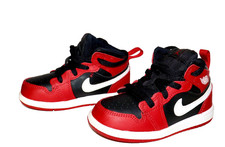 Nike Air Jordan Mid TD Toddler 'Gym Red Black White' DQ8425-061 size 7C