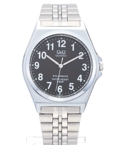 [NEU] Citizen Q&Q Uhr Analog Solar Wasserdicht Metallband H980-205 Schwarz, Fr/s - Bild 4 von 5