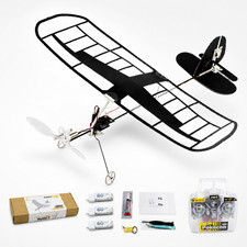 Avión Entrenador Planeador RC Cubierta con Película Ultra Ligero 2.4GHz 3CH Interior y Exterior
