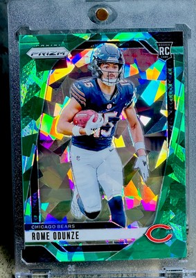 ROME ODUNZE RARE BEARS ROOKIE PRIZM CRACKED ICE REFRACTOR SSP INVESTMENT CARD