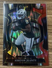 2025 Panini Select ASHTON JEANTY #4 Concourse Lvl Red/Black Prizm Shock| Raiders