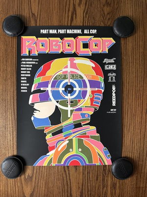 #ad Robocop Mondo 18x24 Poster Murugiah Limited Edition Screen Print $95.99
