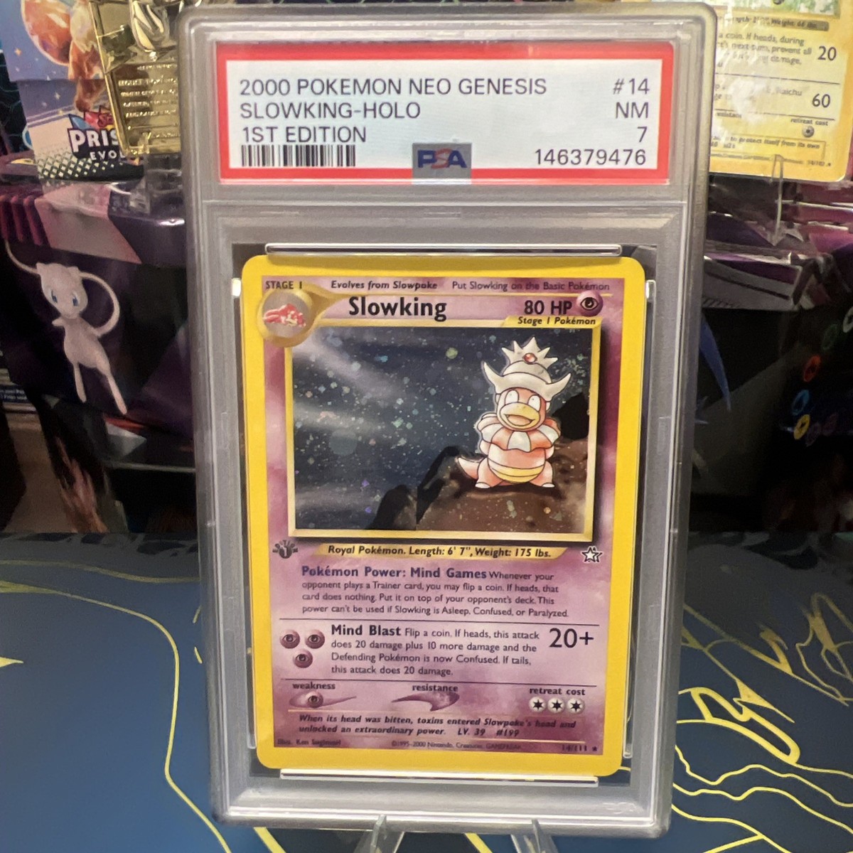 Pokémon TCG Slowking Neo Genesis First Edition Holo Rare 14/111