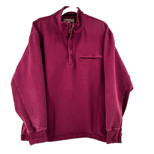 Four Laps Half Zip – Pullover Running/Cycling – Homme Large – Rose – Boston