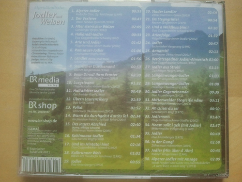 Alpenländische Jodler Und Weisen Bayrischer Rundfunk CD PK128 - Bild 2 von 2