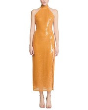 Halston Alva Sequin Midi Dress Women's