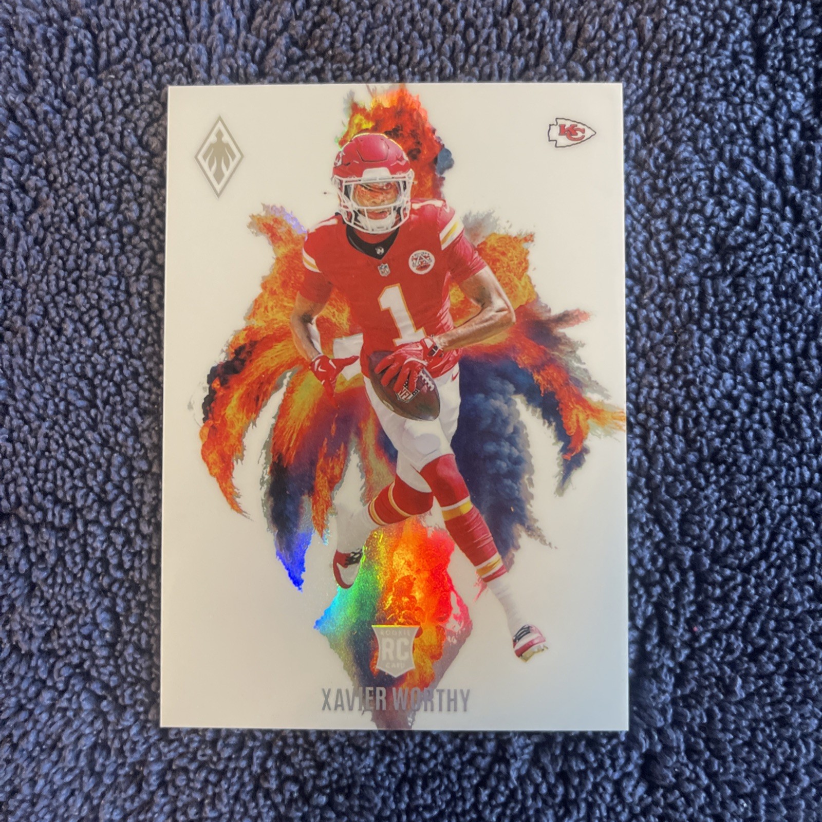 2024 Panini Phoenix - Color Blast Xavier Worthy #CB-XWY (RC)