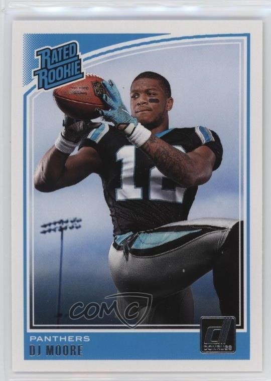 2018 Panini Donruss Rated Rookie DJ Moore #316 Rookie RC 1i5t