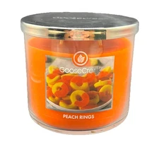 Goose Creek Peach Rings 3 Wick Candle 14.5 oz Jar Fruity Candy Sweet Soy Wax